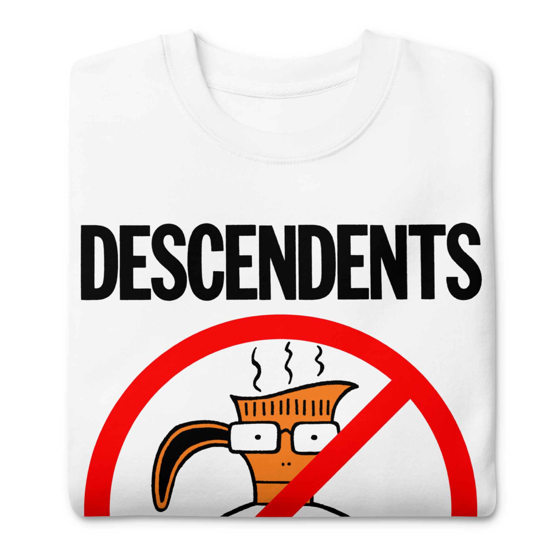 Descendents Thou Shalt Not Decaf Sweatshirt White