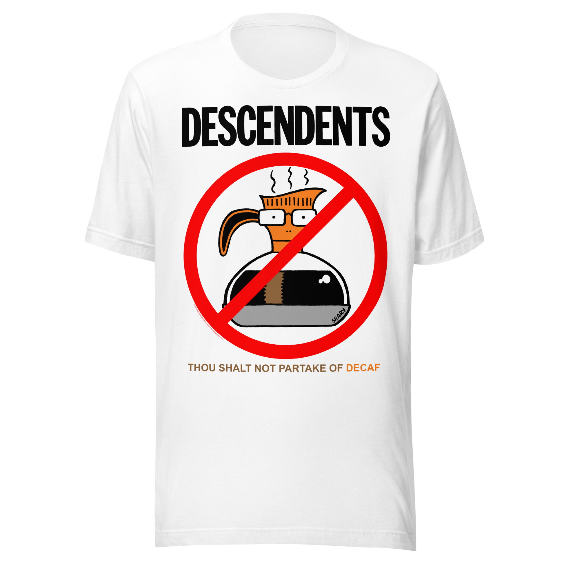 Descendents Thou Shalt Not Decaf T-Shirt White