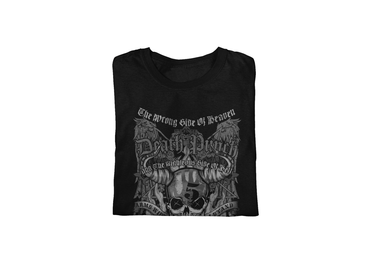 Stakes Five Finger Death Punch - Righteous Side of Evil Jumbo Print T-Shirt Black