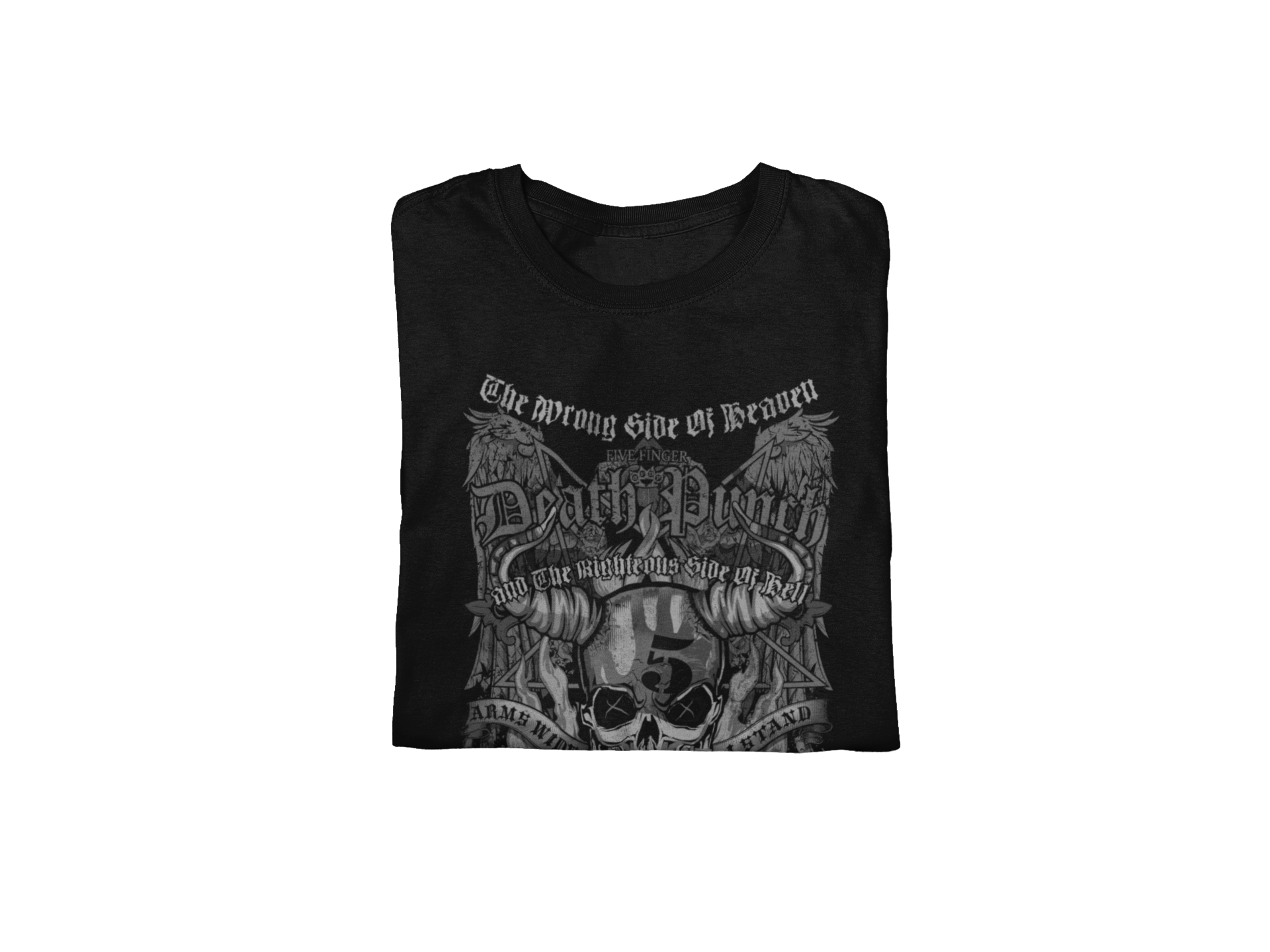 Stakes Five Finger Death Punch - Righteous Side of Evil Jumbo Print T-Shirt Black