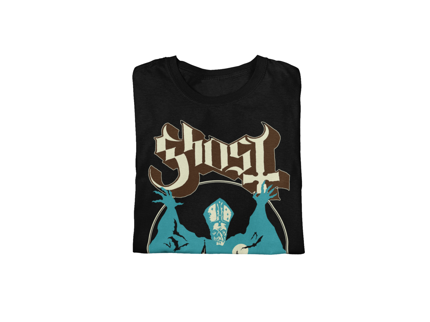 Ghost - Castle Jumbo Print T-Shirt Black