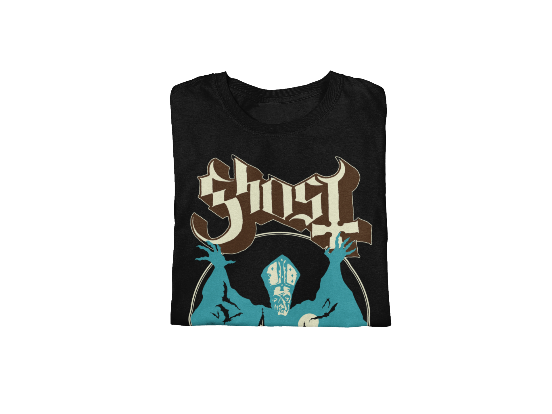 Ghost - Castle Jumbo Print T-Shirt Black
