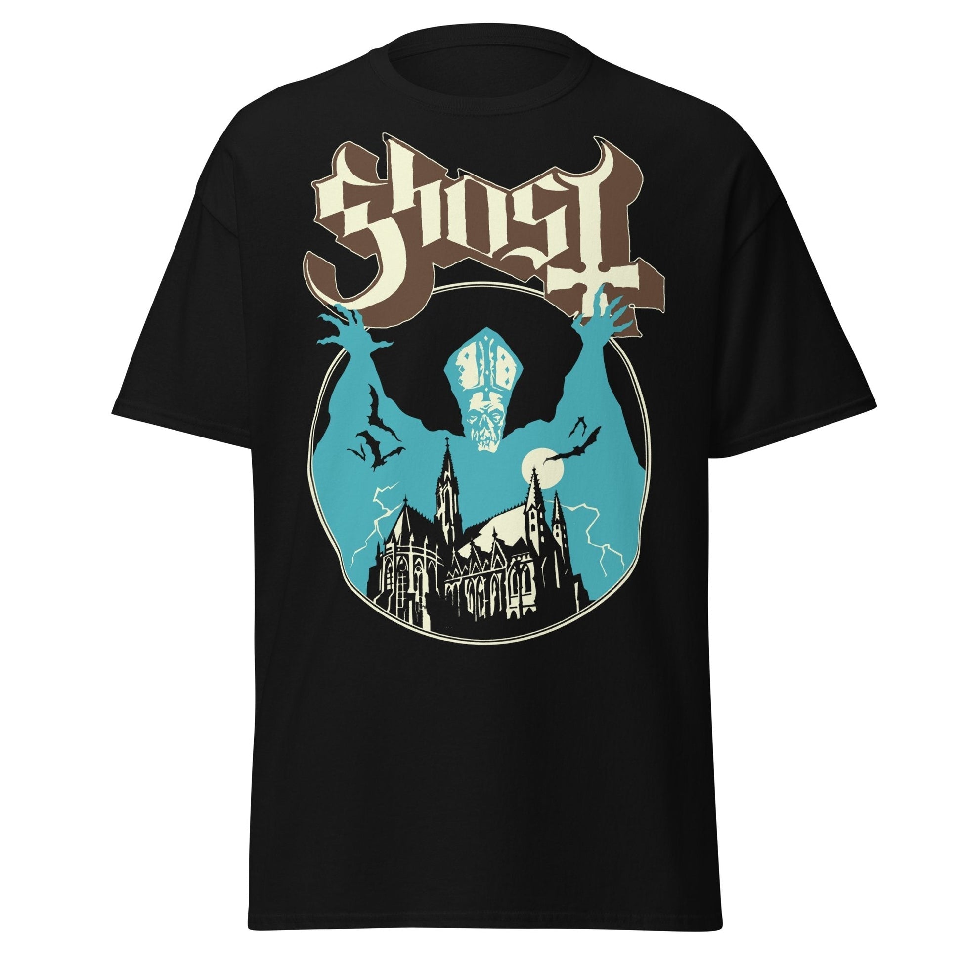 Ghost - Castle Jumbo Print T-Shirt Black