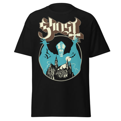 Ghost - Castle Jumbo Print T-Shirt Black