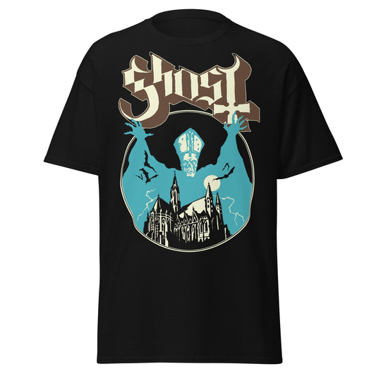 Ghost - Castle Jumbo Print T-Shirt Black