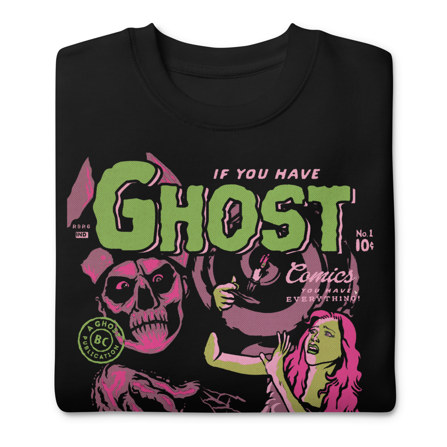 Ghost Comics Vintage Sweatshirt Black
