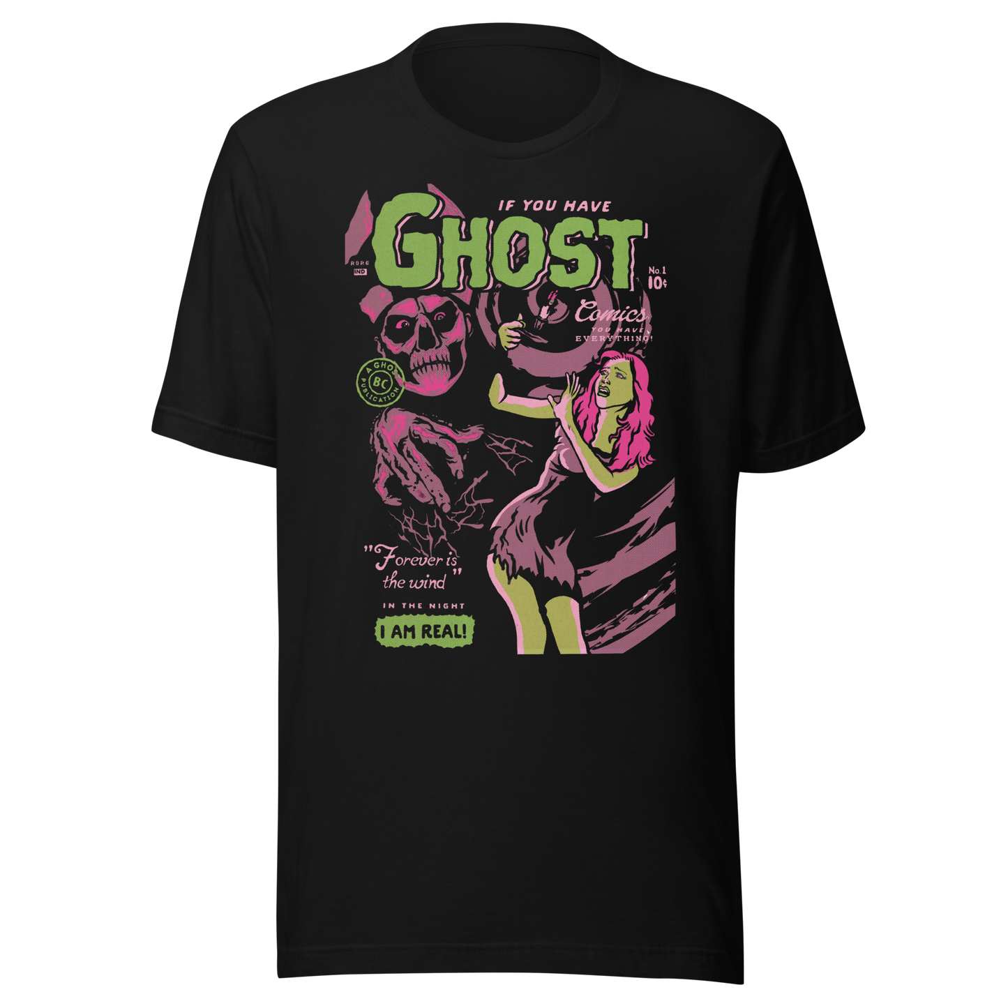 Ghost Comics Vintage T-Shirt Black