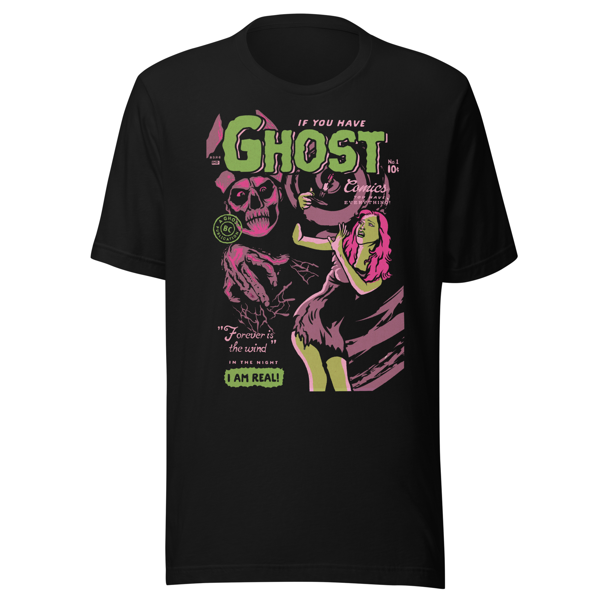 Ghost Comics Vintage T-Shirt Black