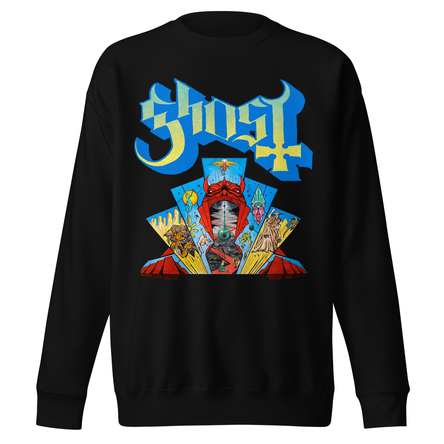Ghost - Devil's Mouth Jumbo Print Sweatshirt Black