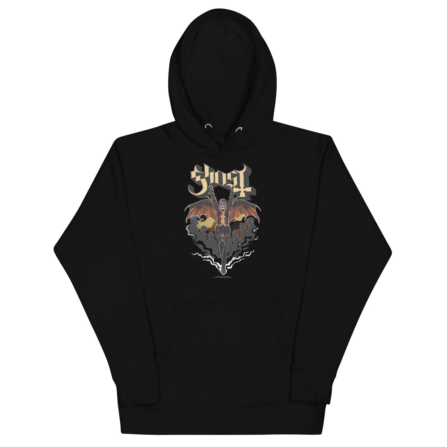 Ghost Fly Over Classic Hoodie Black