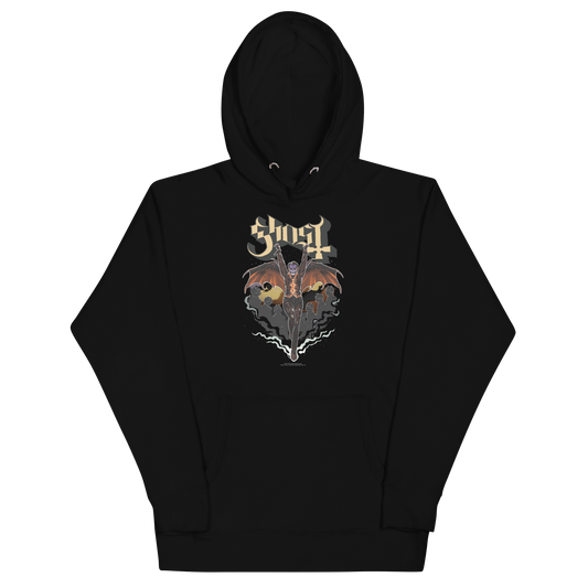 Ghost Fly Over Classic Hoodie Black