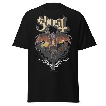 Ghost - Fly Over Jumbo Print T-Shirt Black