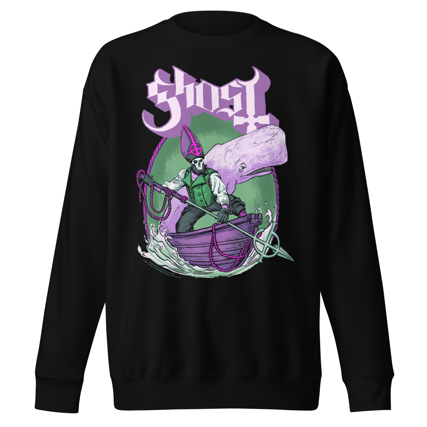 Ghost High Seas Jumbo Print Sweatshirt Black