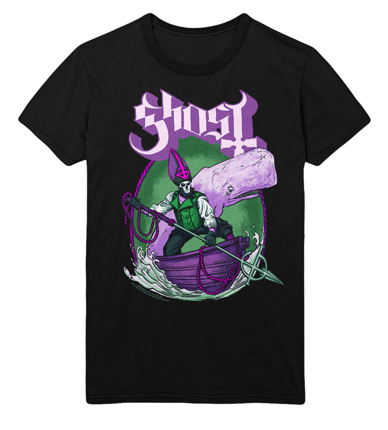 Ghost High Seas Jumbo Print T-Shirt Black