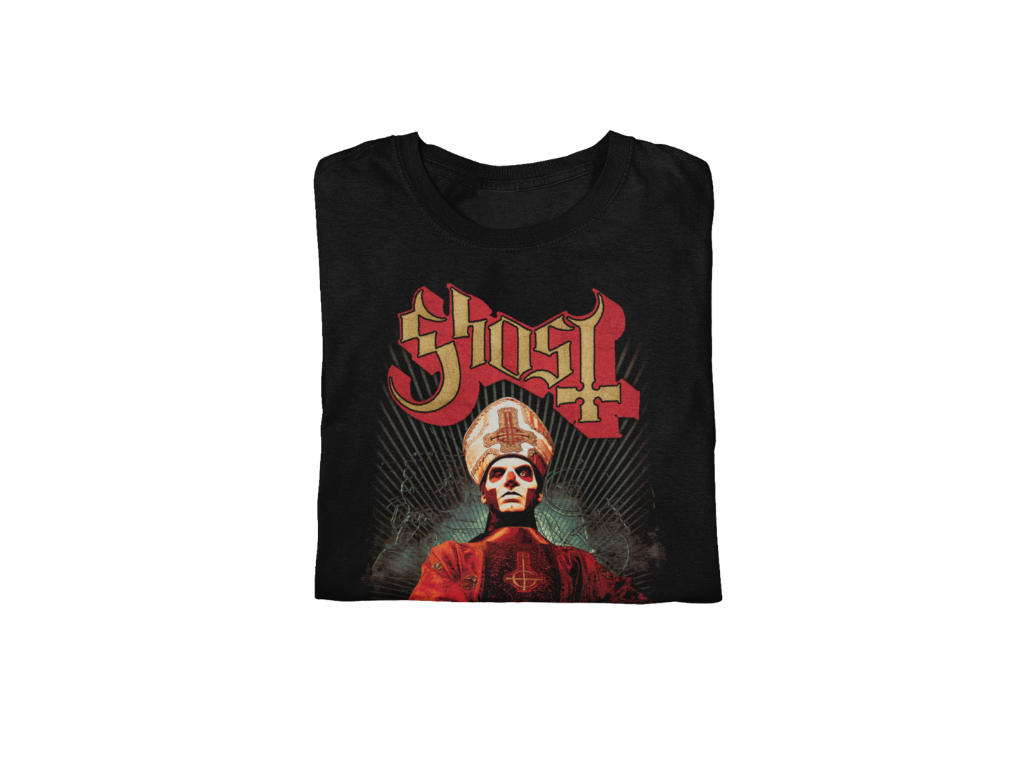 Ghost - Kiss the Ring Jumbo Print T-Shirt Black