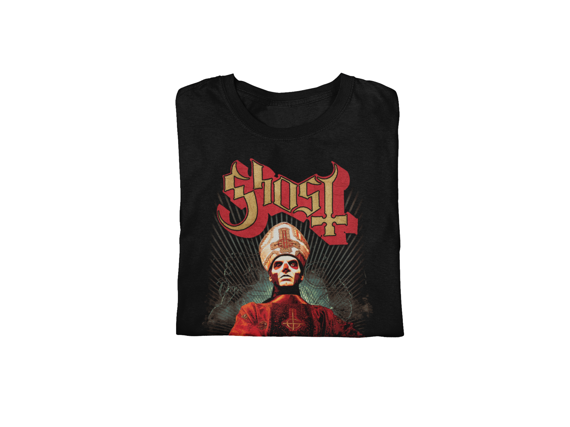 Ghost - Kiss the Ring Jumbo Print T-Shirt Black