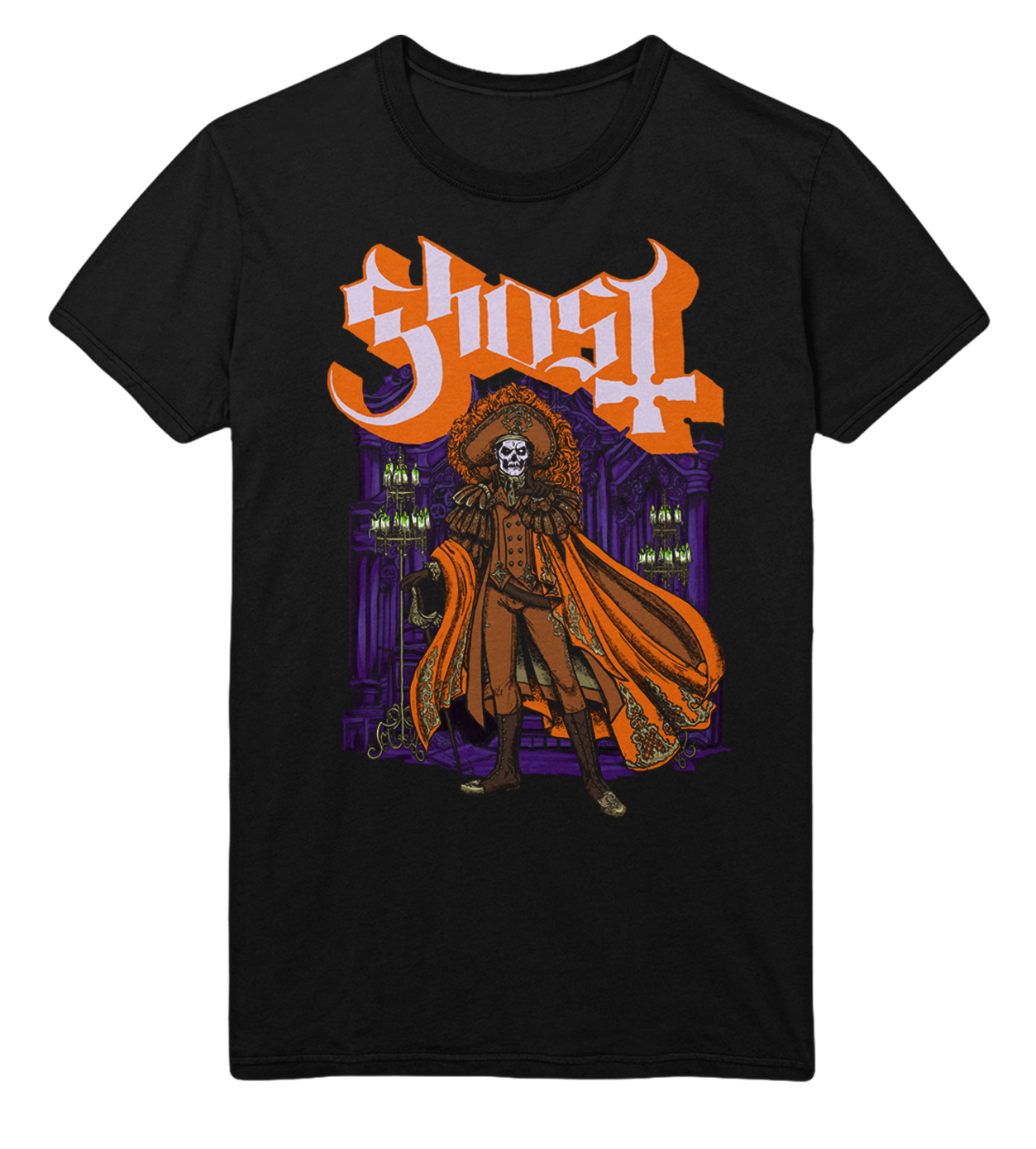 Ghost Orange Cape Jumbo Print T-Shirt Black