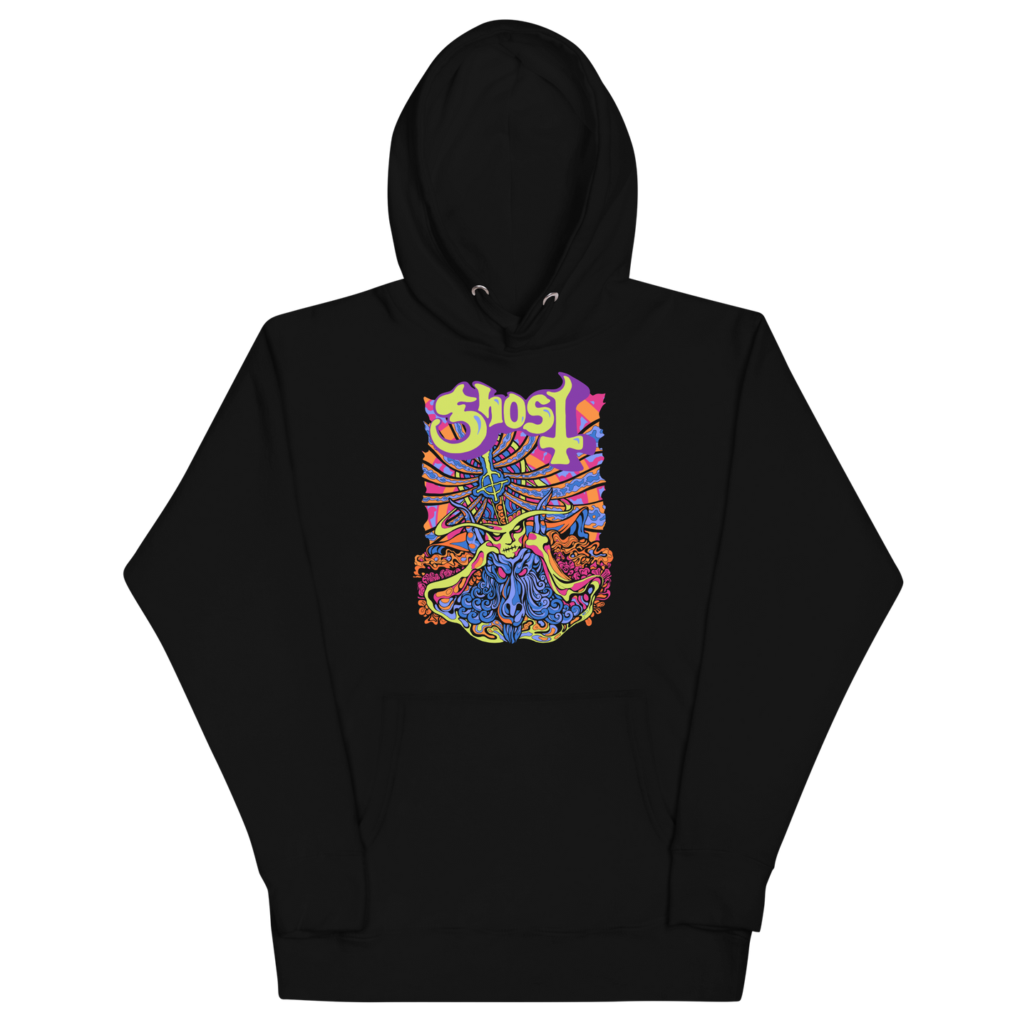 Ghost Stained Glass Classic Hoodie Black