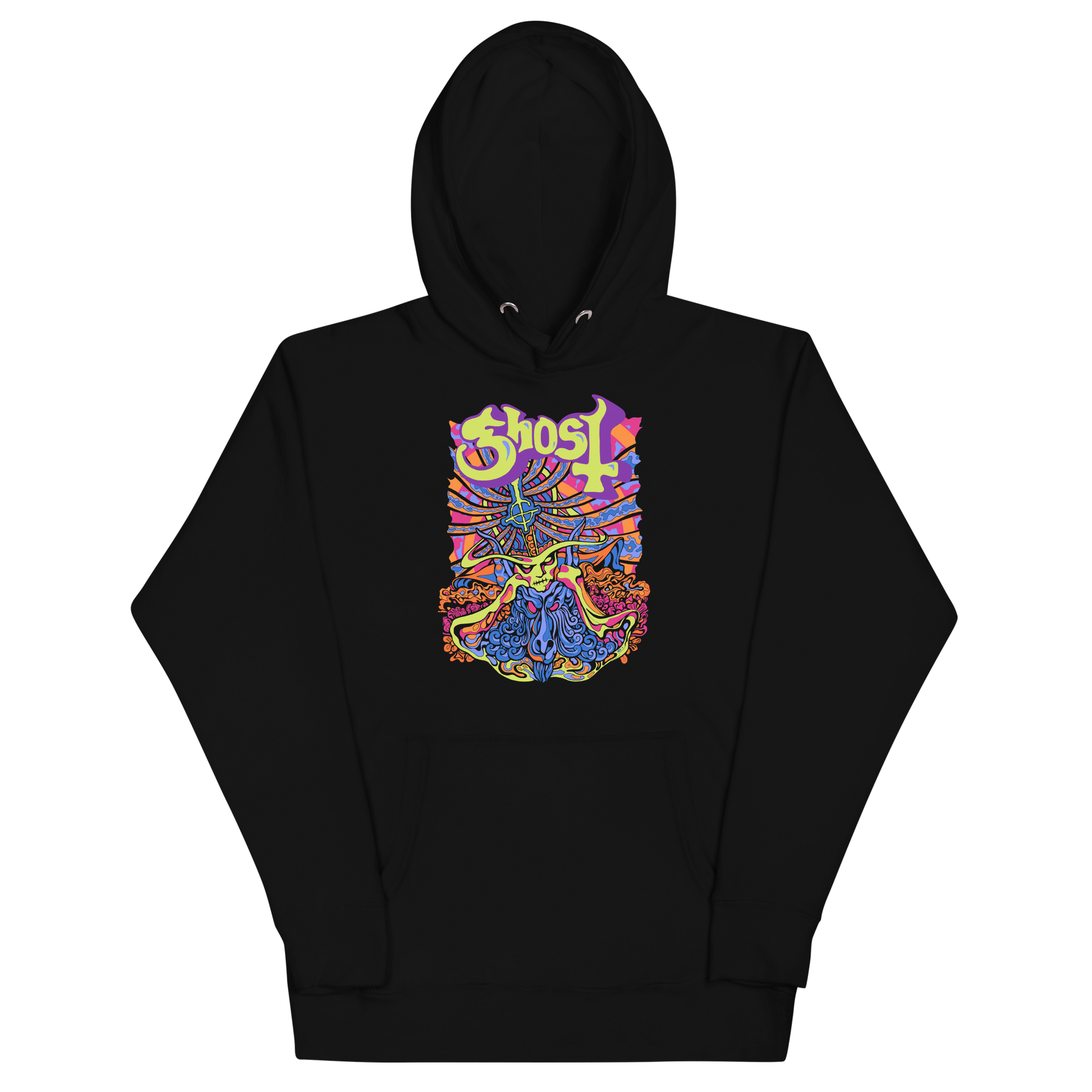 Ghost Stained Glass Classic Hoodie Black