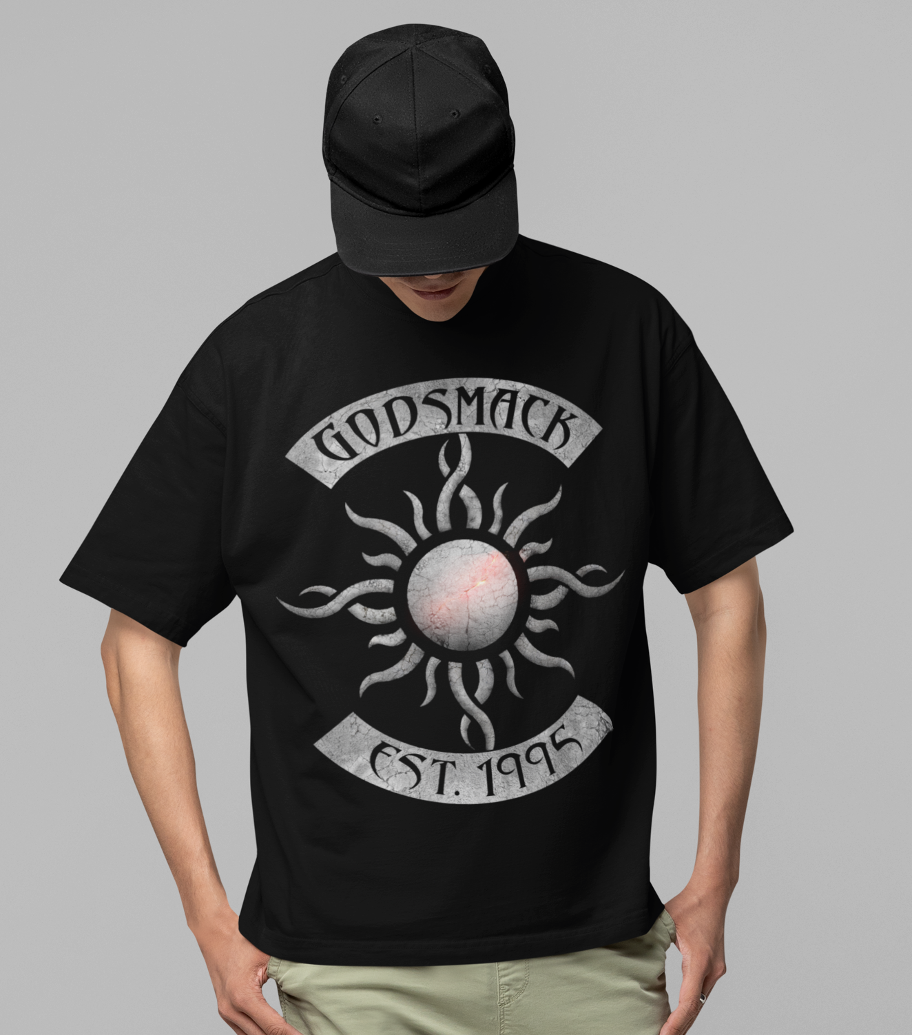 Godsmack - Est. 1995 Jumbo Print T-Shirt Black