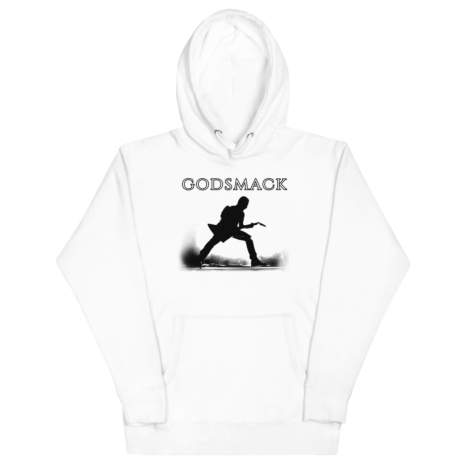 Godsmack Lean In Sillouhete Classic Hoodie White