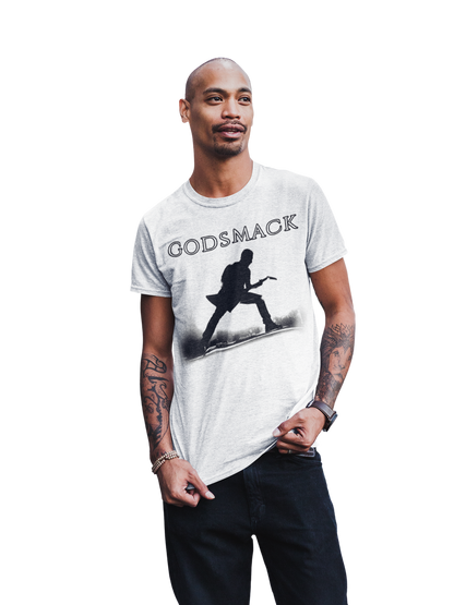 Godsmack - Lean In Sillouhete Jumbo Print T-Shirt White