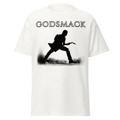 Godsmack - Lean In Sillouhete Jumbo Print T-Shirt White