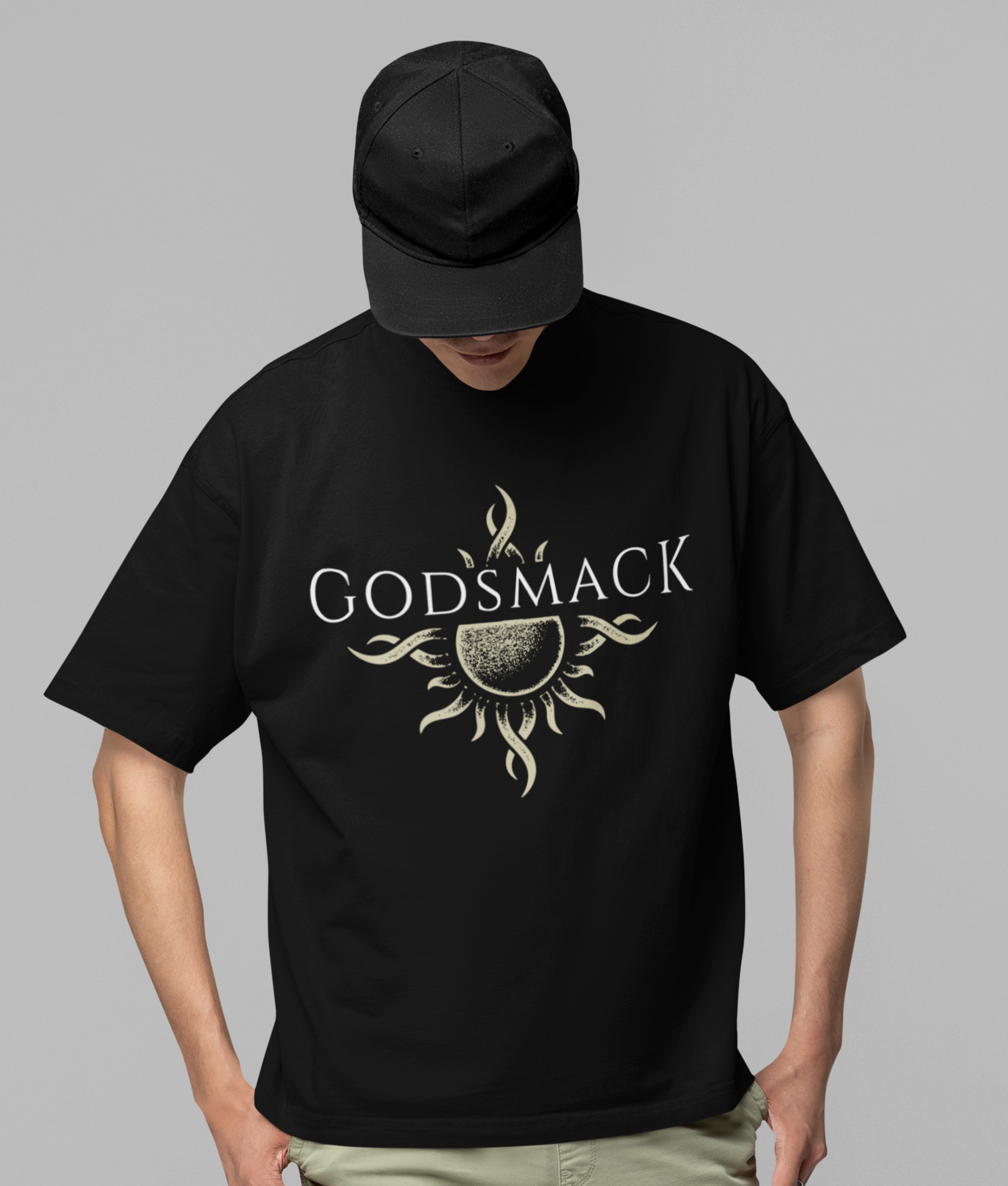 Godsmack - Moon Comes Up Jumbo Print T-Shirt Black