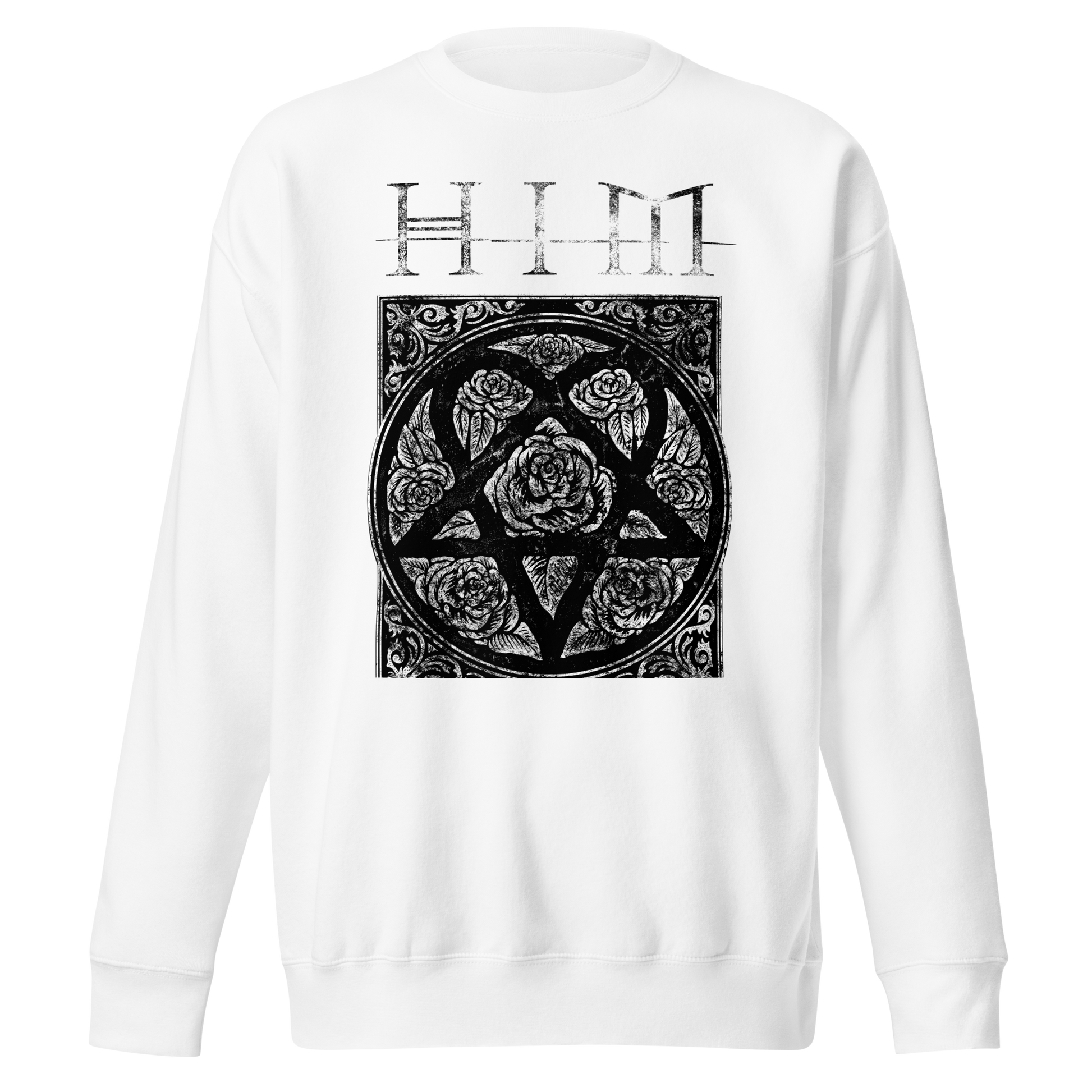 HIM - Chapel Jumbo Print Sweatshirt White