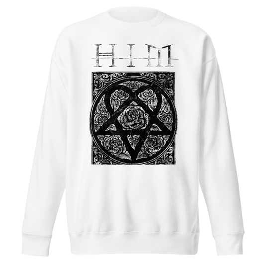 HIM - Chapel Jumbo Print Sweatshirt White