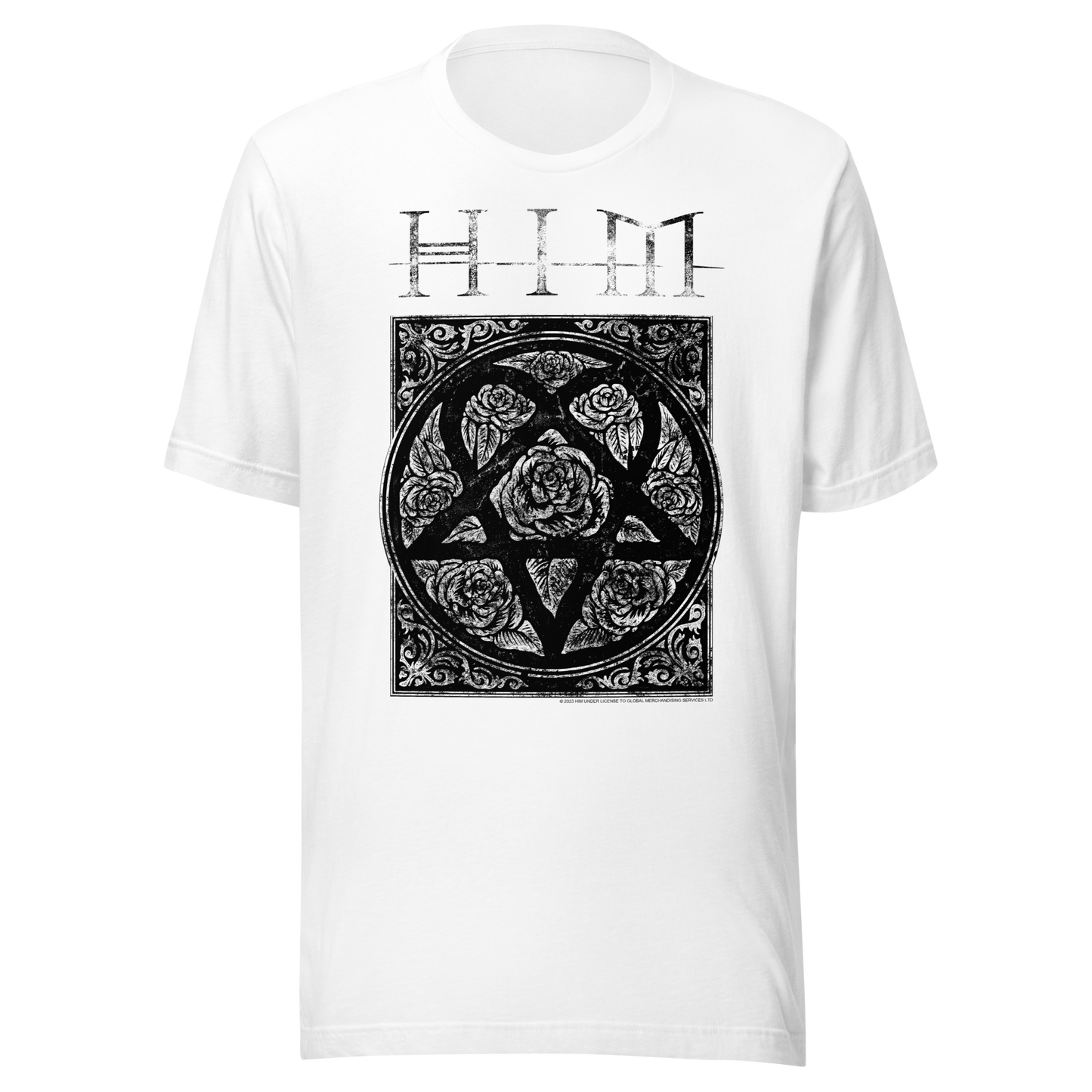 HIM - Chapel Jumbo Print T-Shirt White