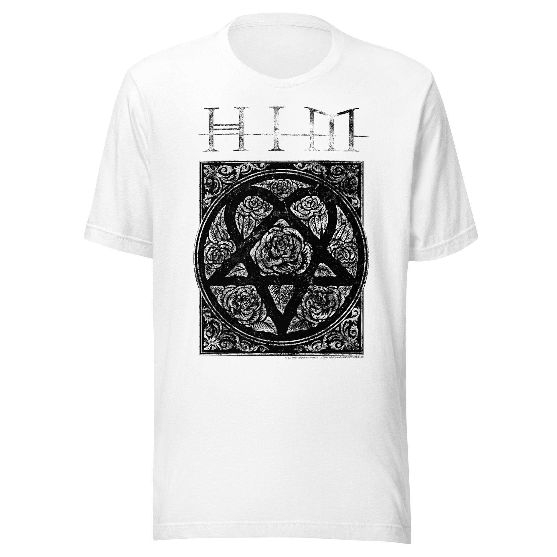 HIM - Chapel Jumbo Print T-Shirt White