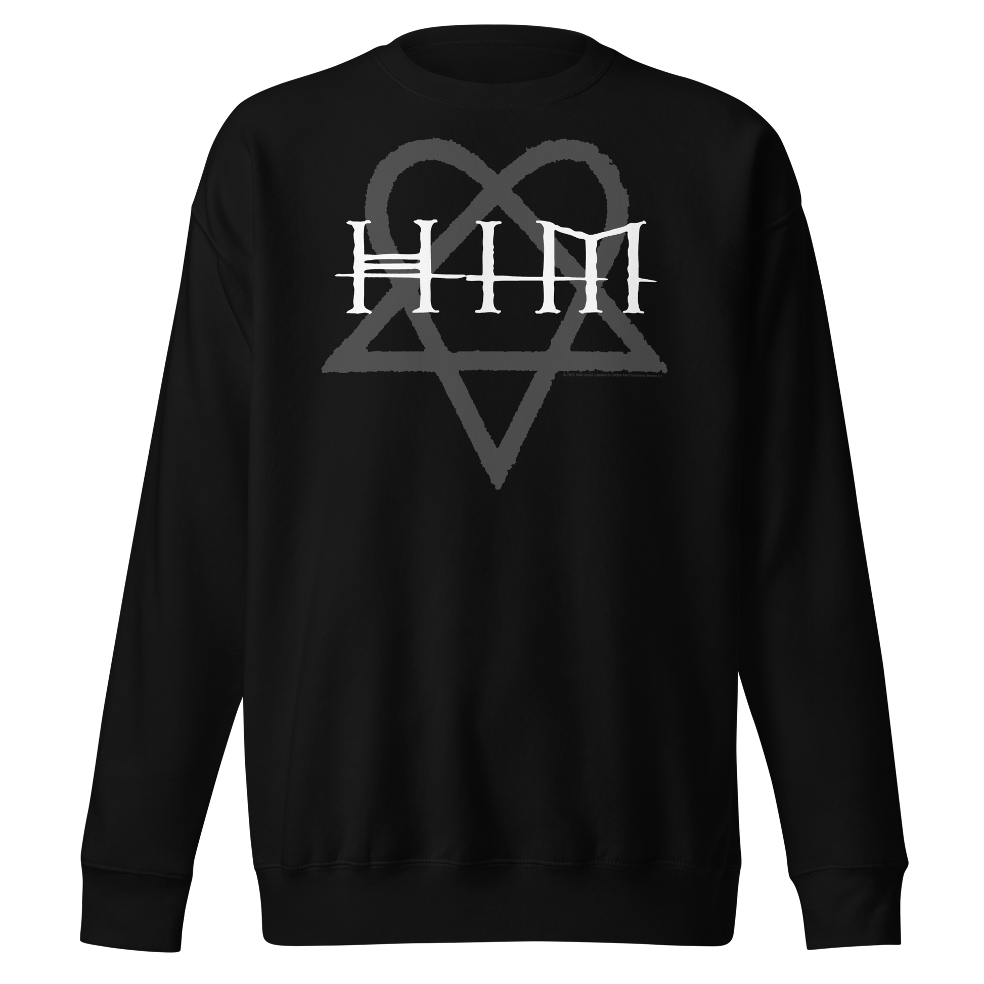 HIM - Dark Heart Jumbo Print Sweatshirt Black