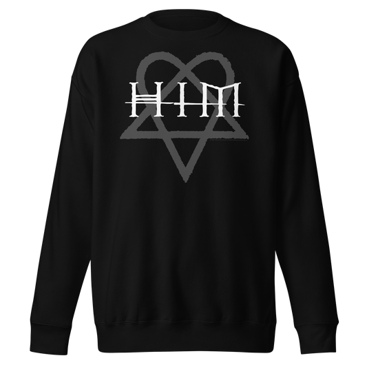 HIM - Dark Heart Jumbo Print Sweatshirt Black