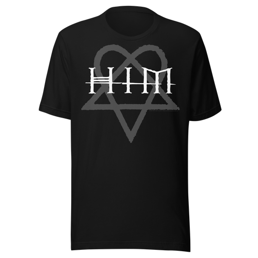 HIM - Dark Heart Jumbo Print T-Shirt Black