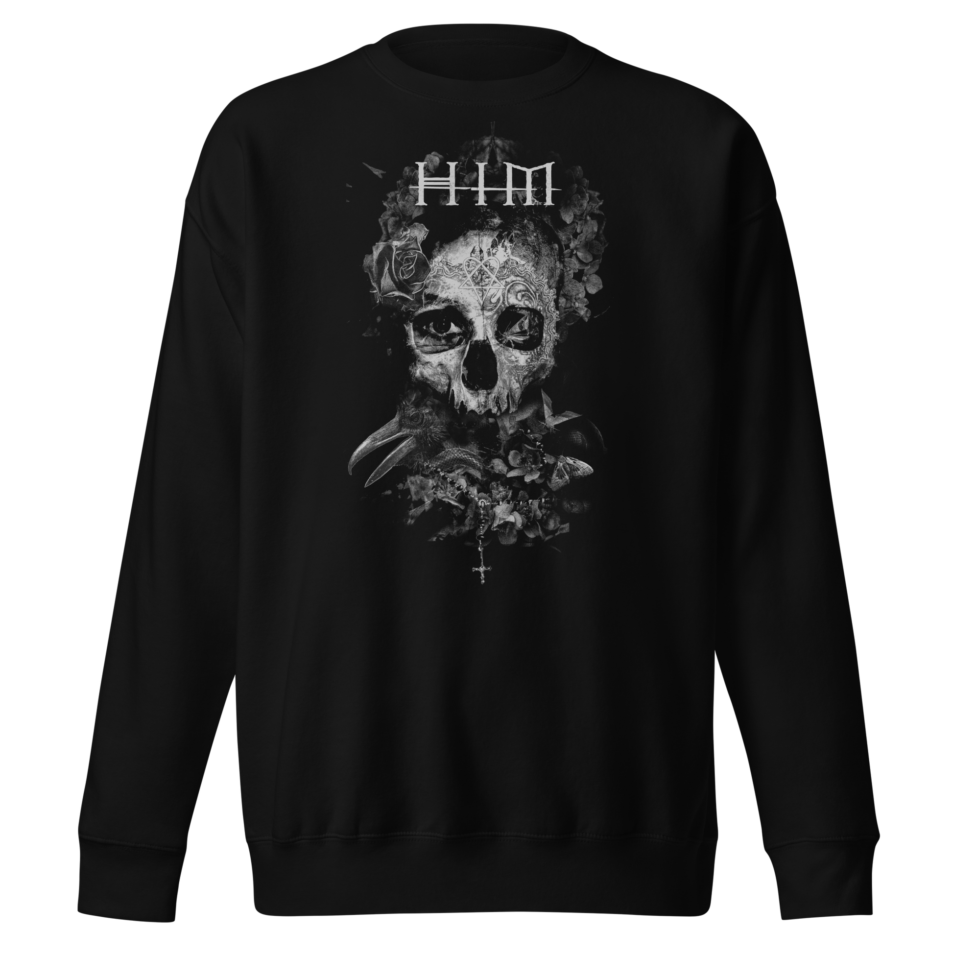 HIM - Dark Light Jumbo Print Sweatshirt Black