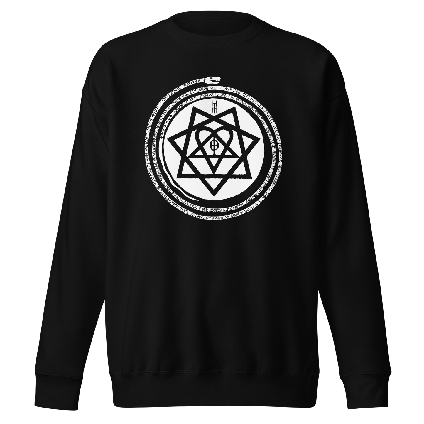 HIM - Infinity Snake Jumbo Print Sweatshirt Black