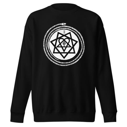HIM - Infinity Snake Jumbo Print Sweatshirt Black
