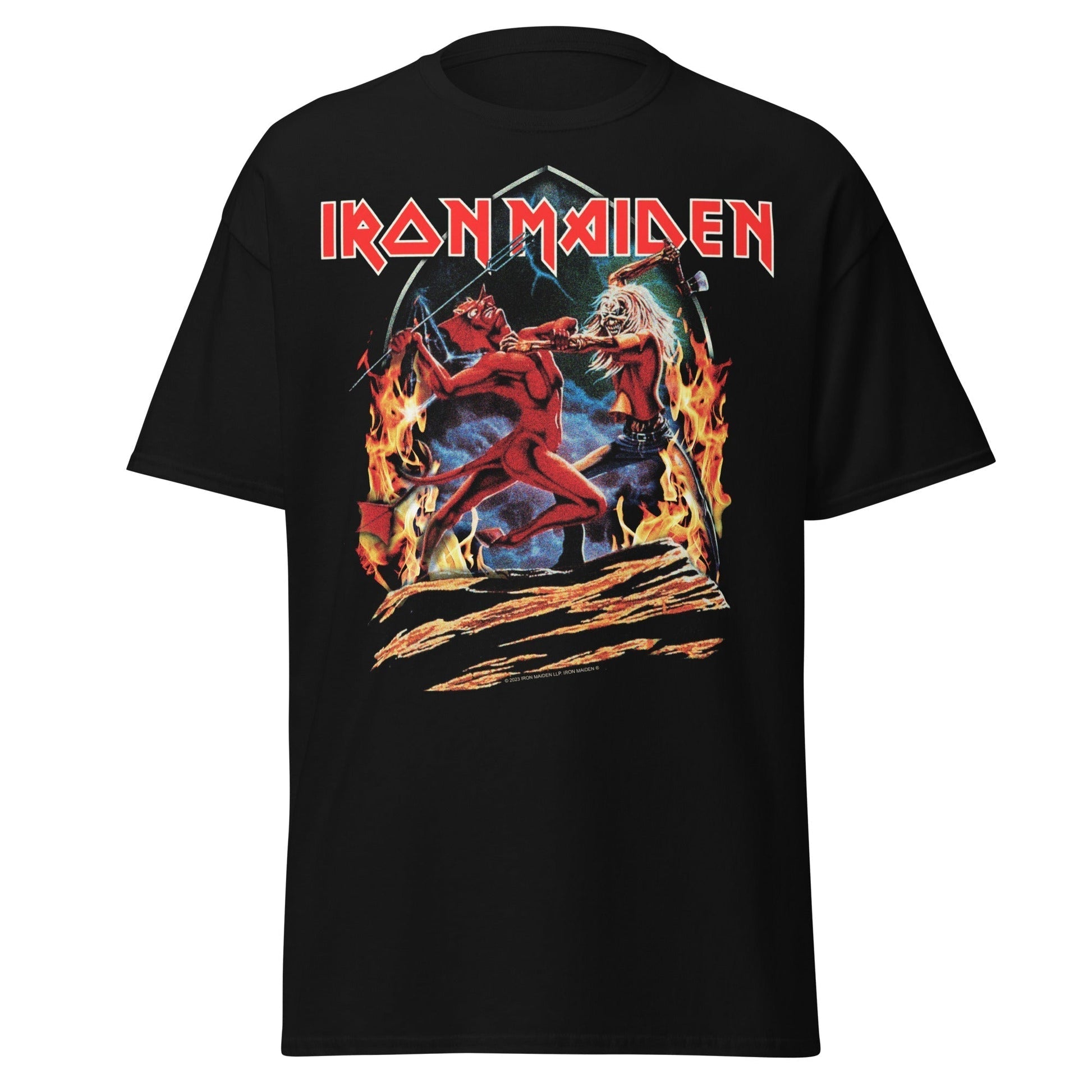 Iron Maiden - Run To The Hills Jumbo Print T-Shirt Black