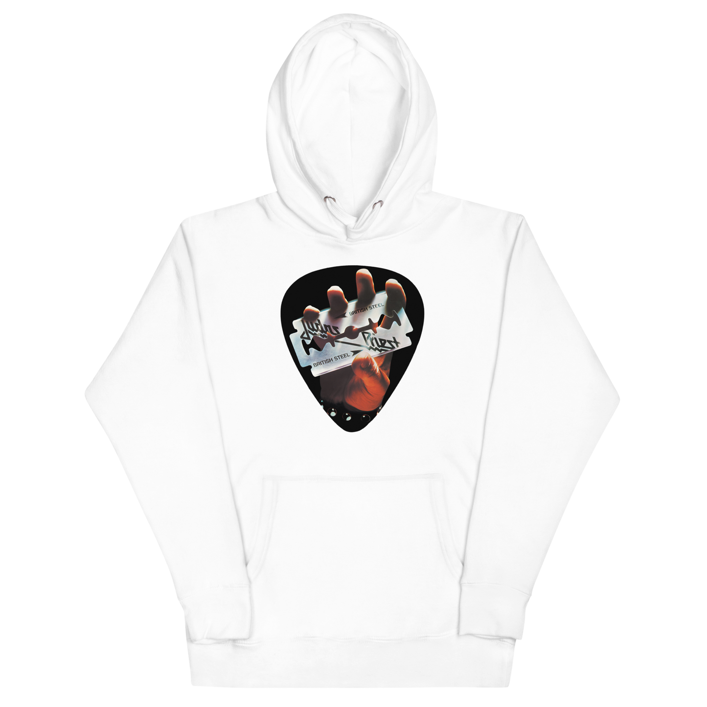 Judas Priest British Steel Classic Hoodie White