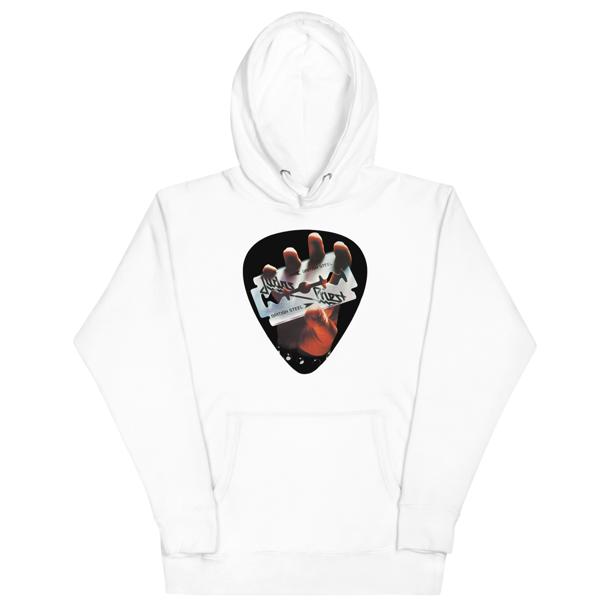 Judas Priest British Steel Classic Hoodie White