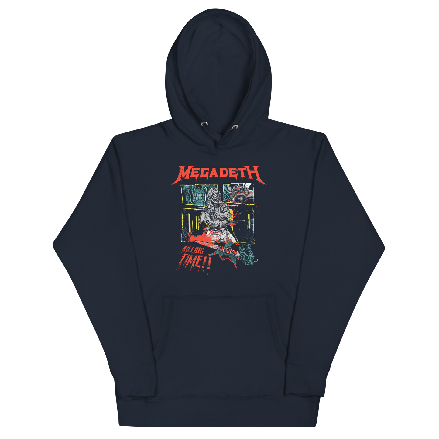 Megadeth - Killing Time Hoodie - Navy Navy