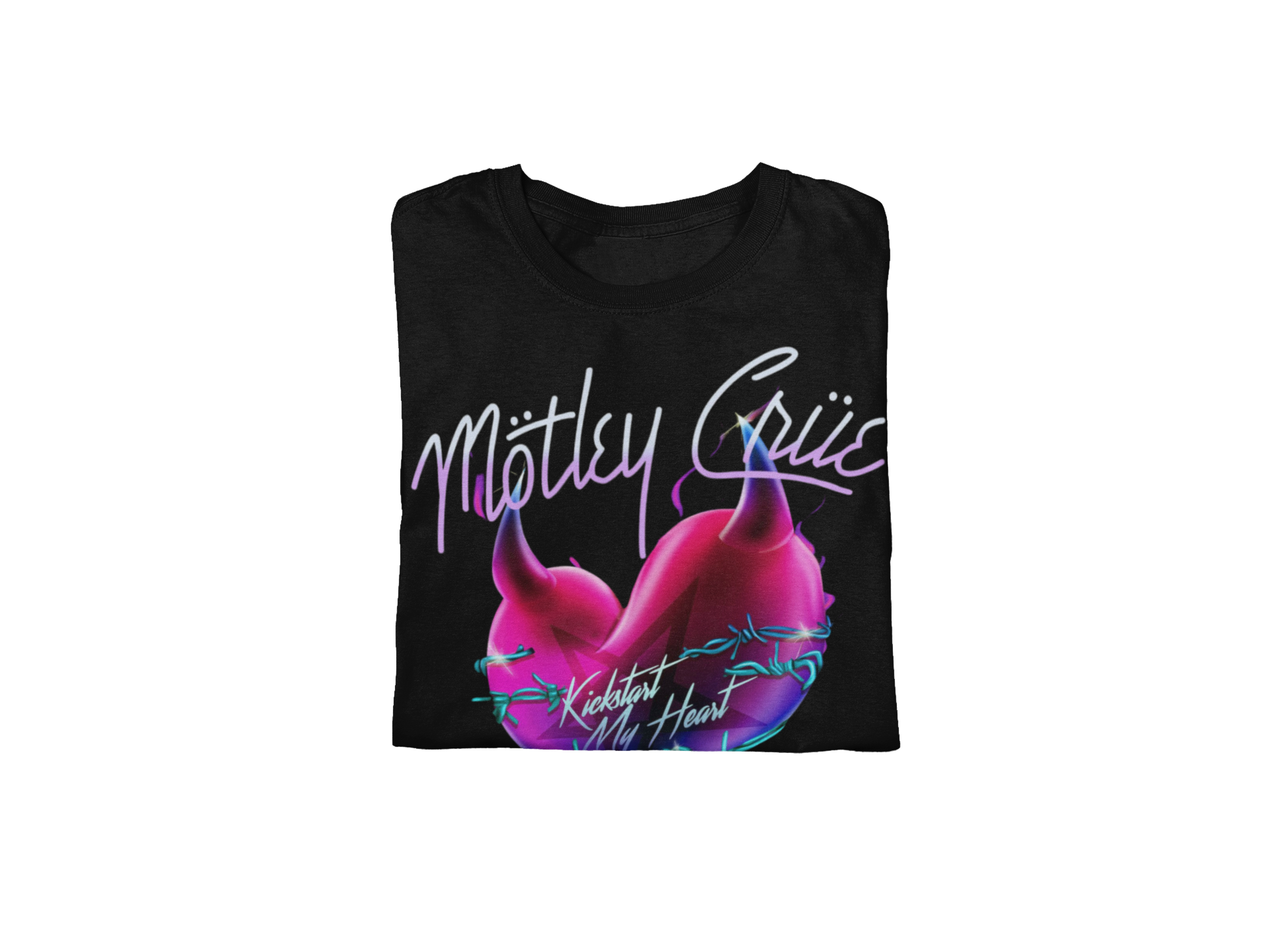 Motley Crue Kickstart Jumbo Print T-shirt Black