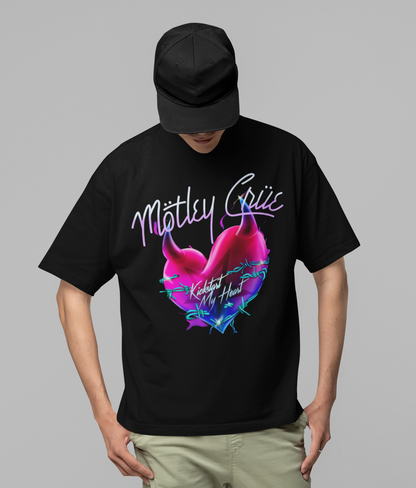 Motley Crue Kickstart Jumbo Print T-shirt Black