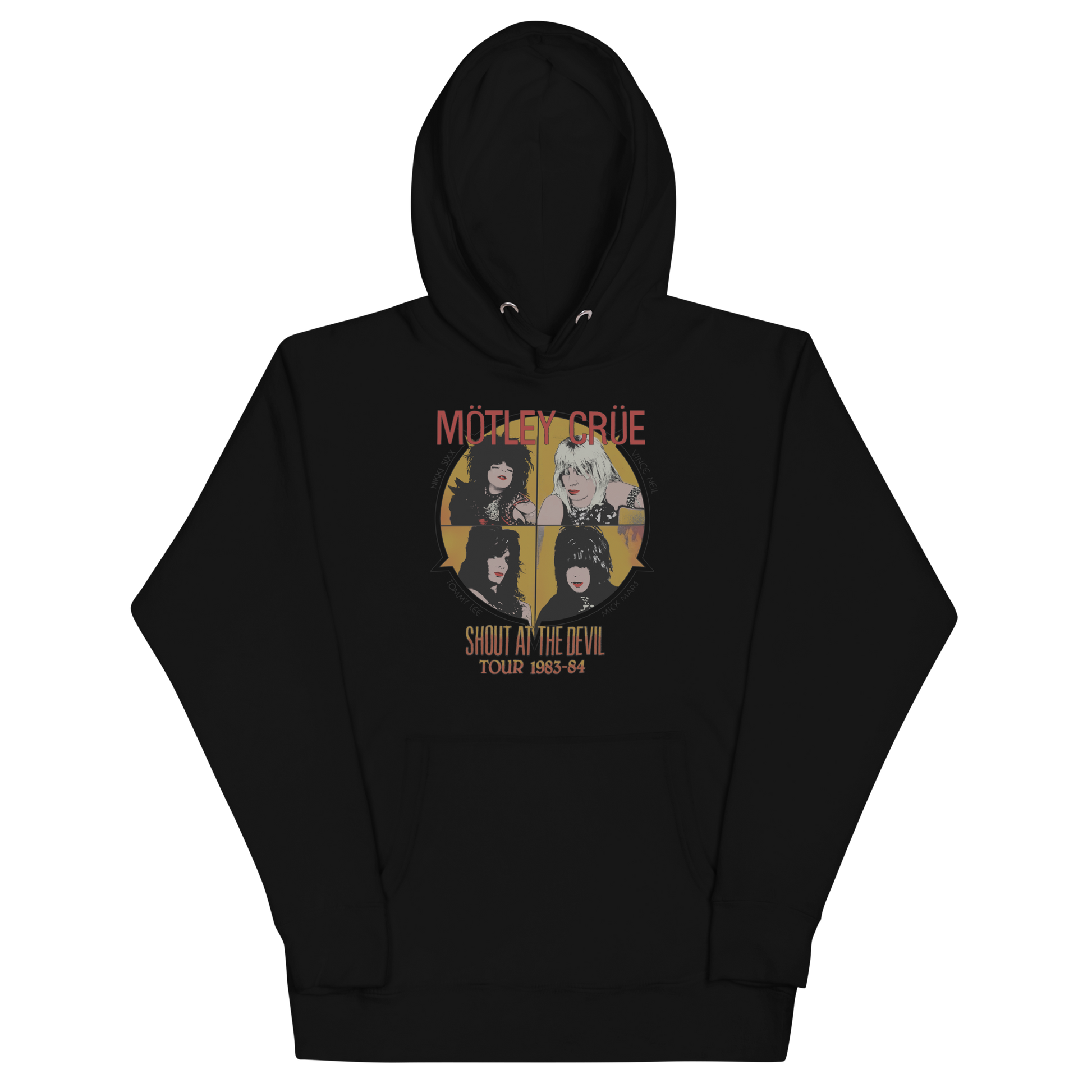 Motley Crue Shout 83/84 Tour Classic Hoodie White