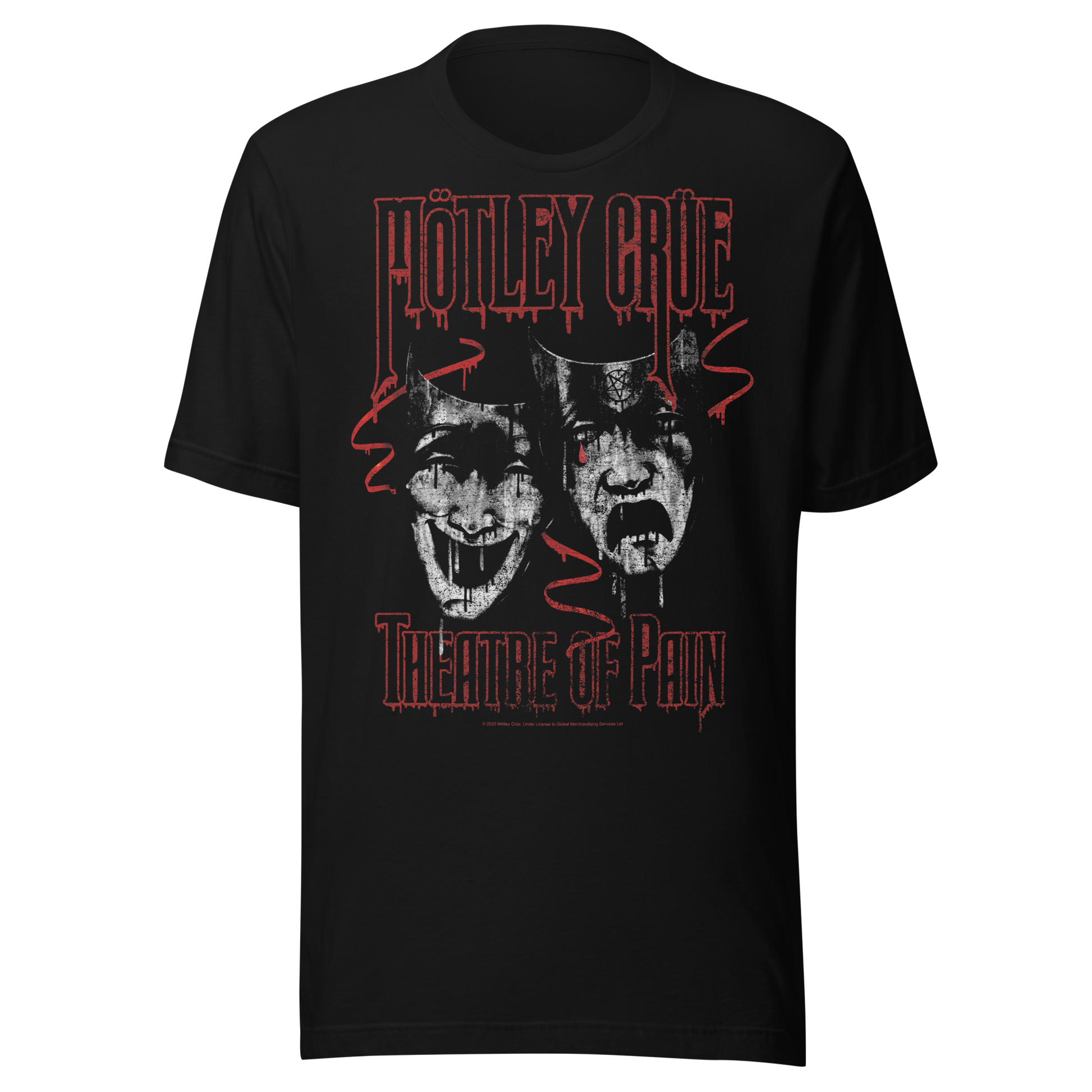 Motley Crue - Theatre of Pain Jumbo Print T-Shirt Black