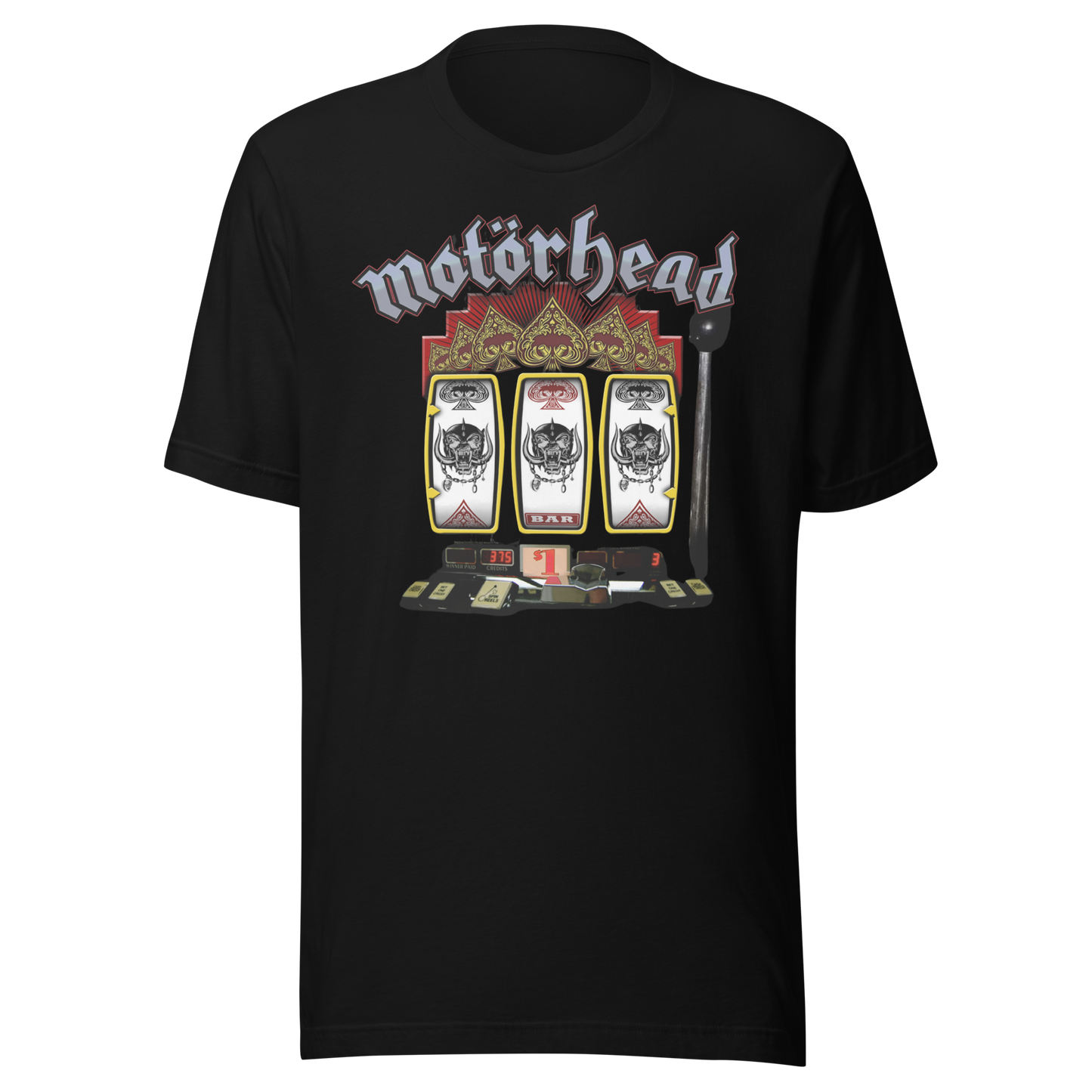 Motorhead - Jackpot Jumbo Print T-Shirt Black
