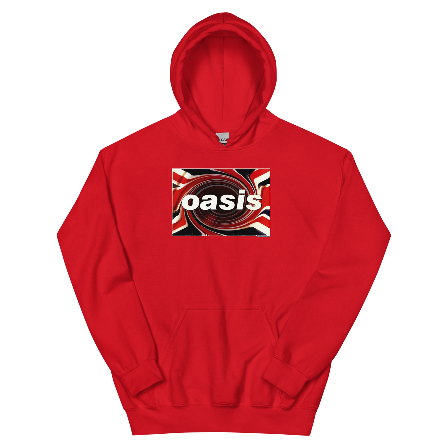 Oasis Union Jack Hoodie Red