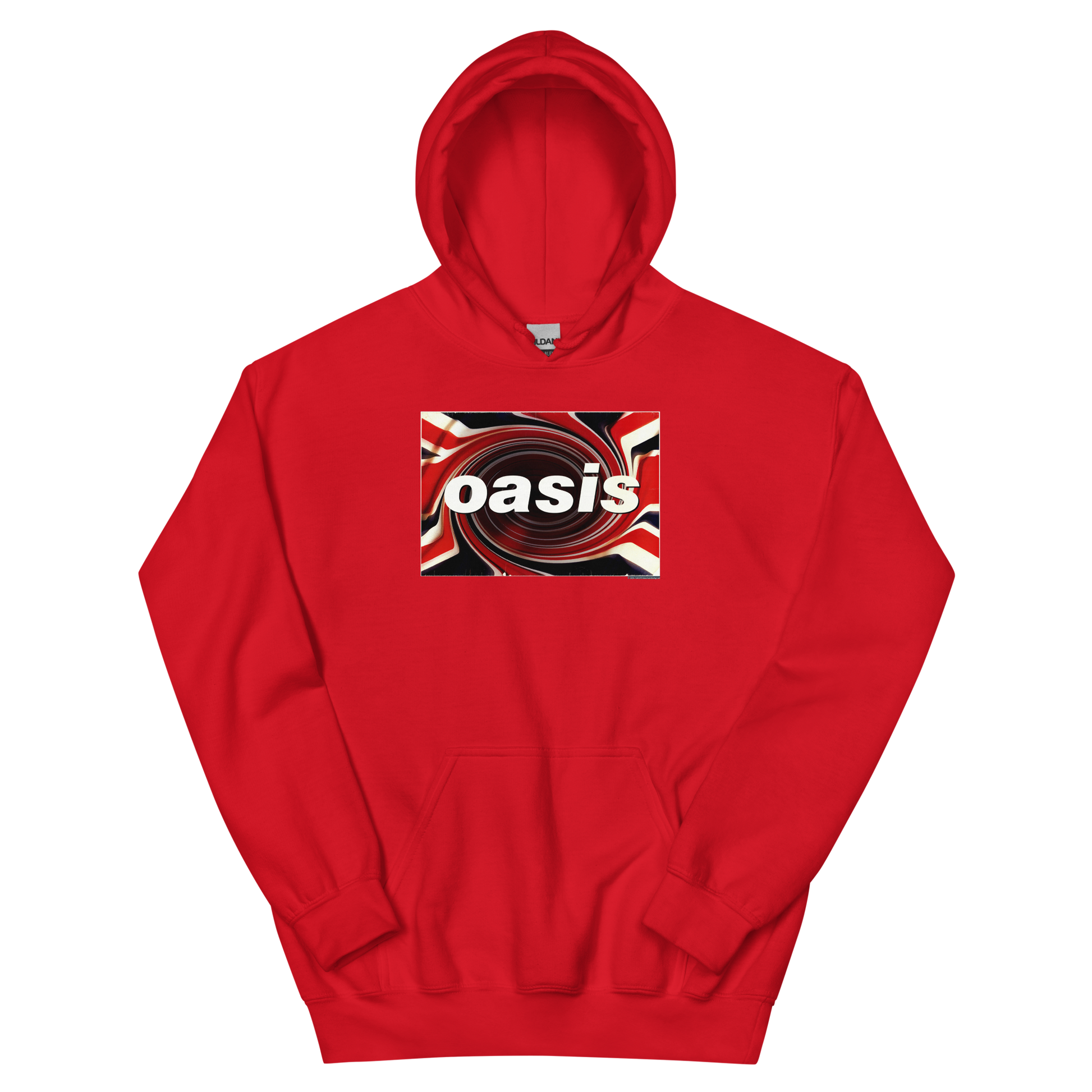Oasis Union Jack Hoodie Red