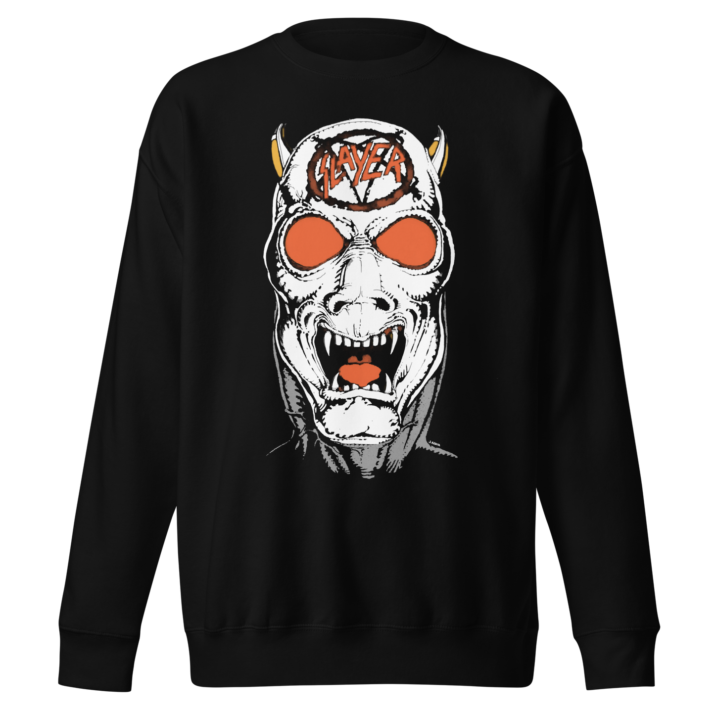 Slayer - Reign In Blood 86-87 Tour Vintage Jumbo Print Sweatshirt Black
